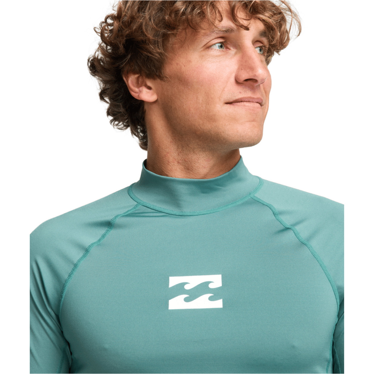 2026 Billabong Herre-lycra-vest Med Korte ï¿½rmer Fra Waves All Day, EBYWR00101 - Sea Green